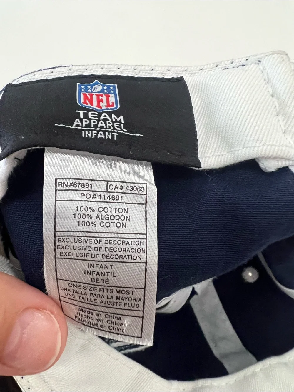 Dallas Cowboys Infant Navy Star Embroidered Cap